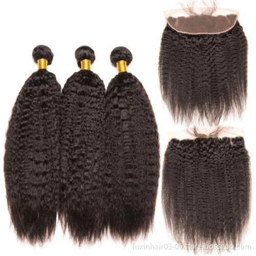 Single Donor Raw Double Drawn Human Hair Extensions Straight Remy Hair Hair from India Indian WEAVING Silky Straight Wave